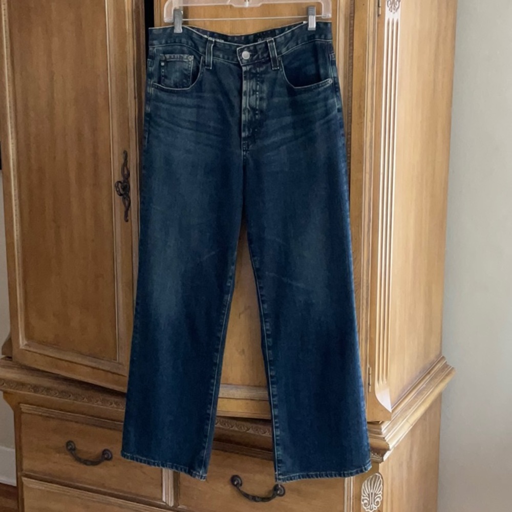 AG Kinsley High-Rise Pop Crop Jeans 8 Years Restoration Size 30